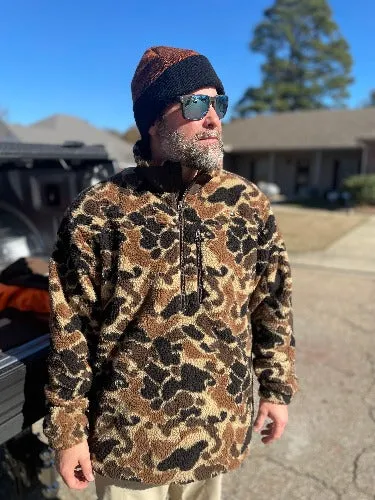 1/4 Zip Ultra Quiet OSC Sherpa Fleece Pullover