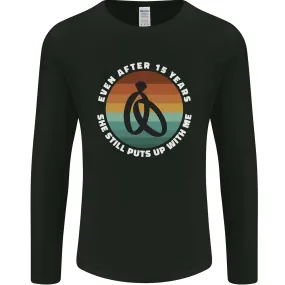 15 Year Wedding Anniversary 15th Marriage Mens Long Sleeve T-Shirt