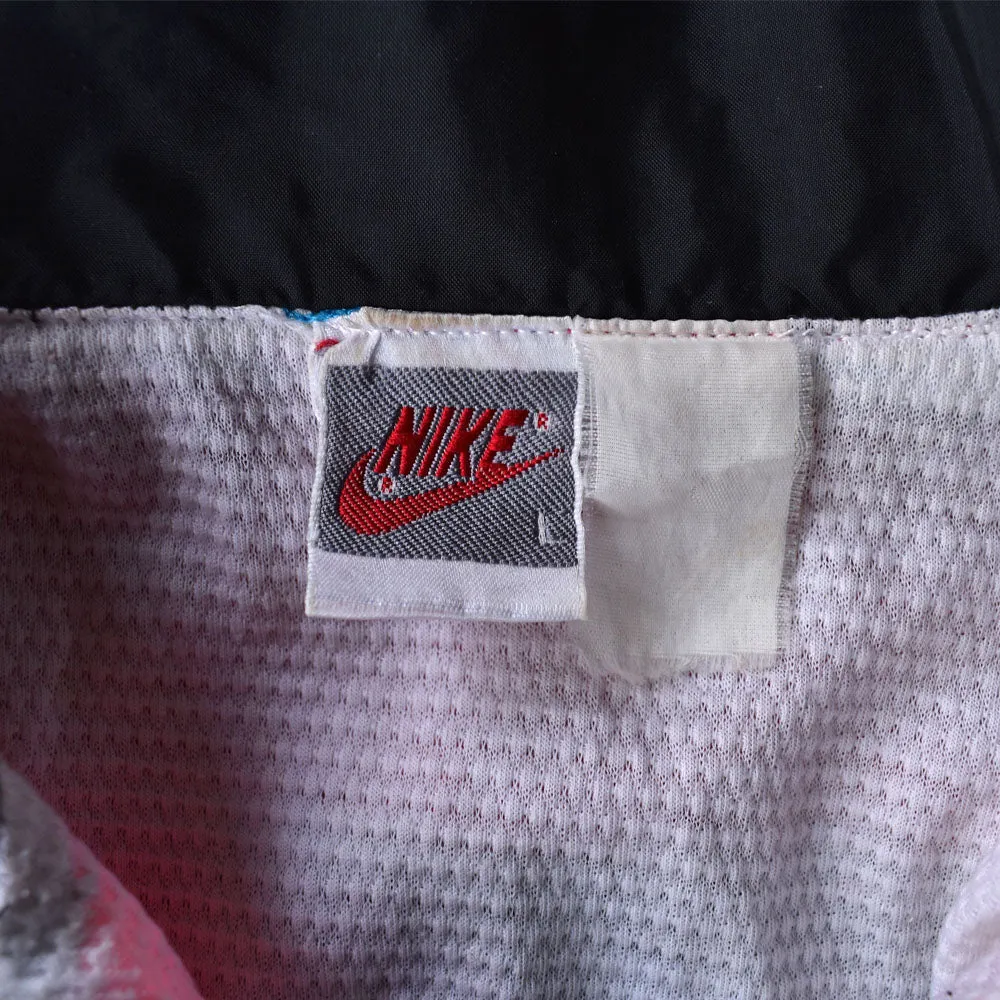 80’s　NIKE/ナイキ シルバータグ！ 刺繍 logo ナイロンジャケット　221207