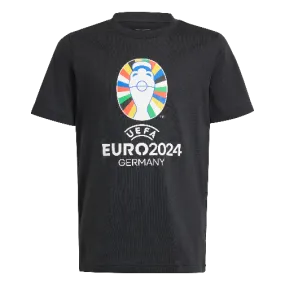 Adidas Youth Euro 2024 Official Emblem T-Shirt
