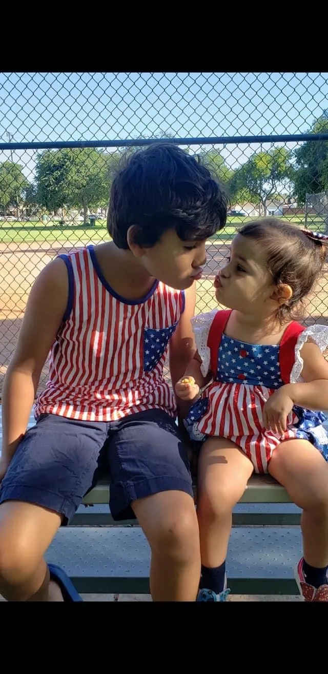 All American Ruffle Romper