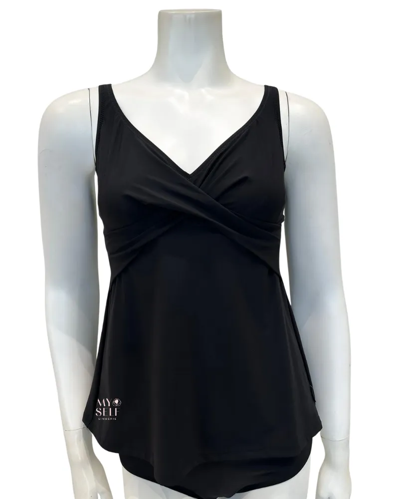 Anita Maily Black Tankini Swim Top