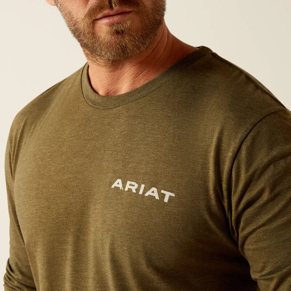 Ariat Boarded LOTF Hex LS in Military Heather by Ariat