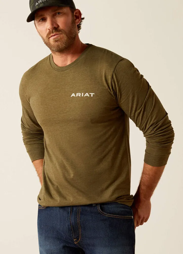 Ariat Boarded LOTF Hex LS in Military Heather by Ariat