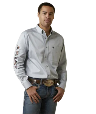 ARIAT Men's Team Logo Twill Classic LS Shirt 10044941