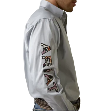 ARIAT Men's Team Logo Twill Classic LS Shirt 10044941