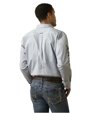 ARIAT Men's Team Logo Twill Classic LS Shirt 10044941