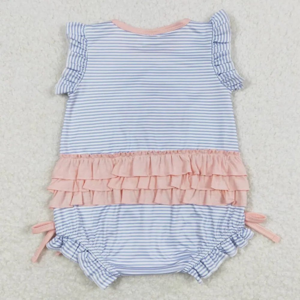 Baby Infant Girls Romper Embroidery Cotton Summer Girls Rompers SR0931