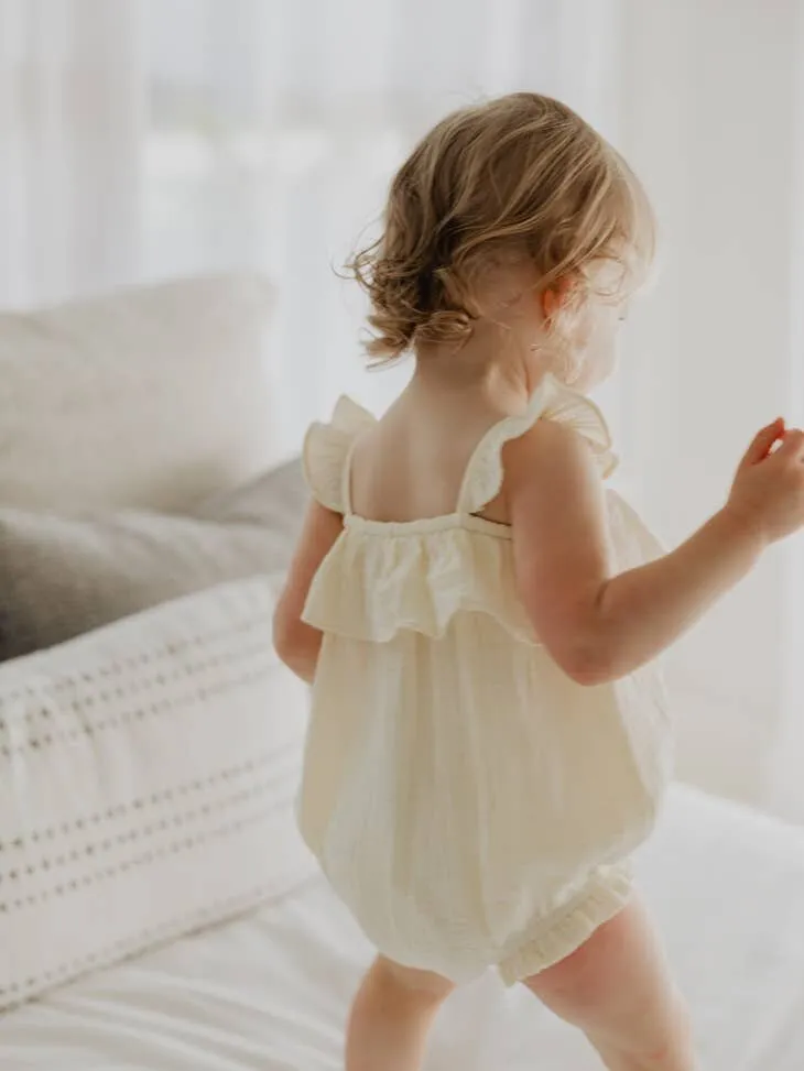 Babysprouts Bubble Romper in Creme