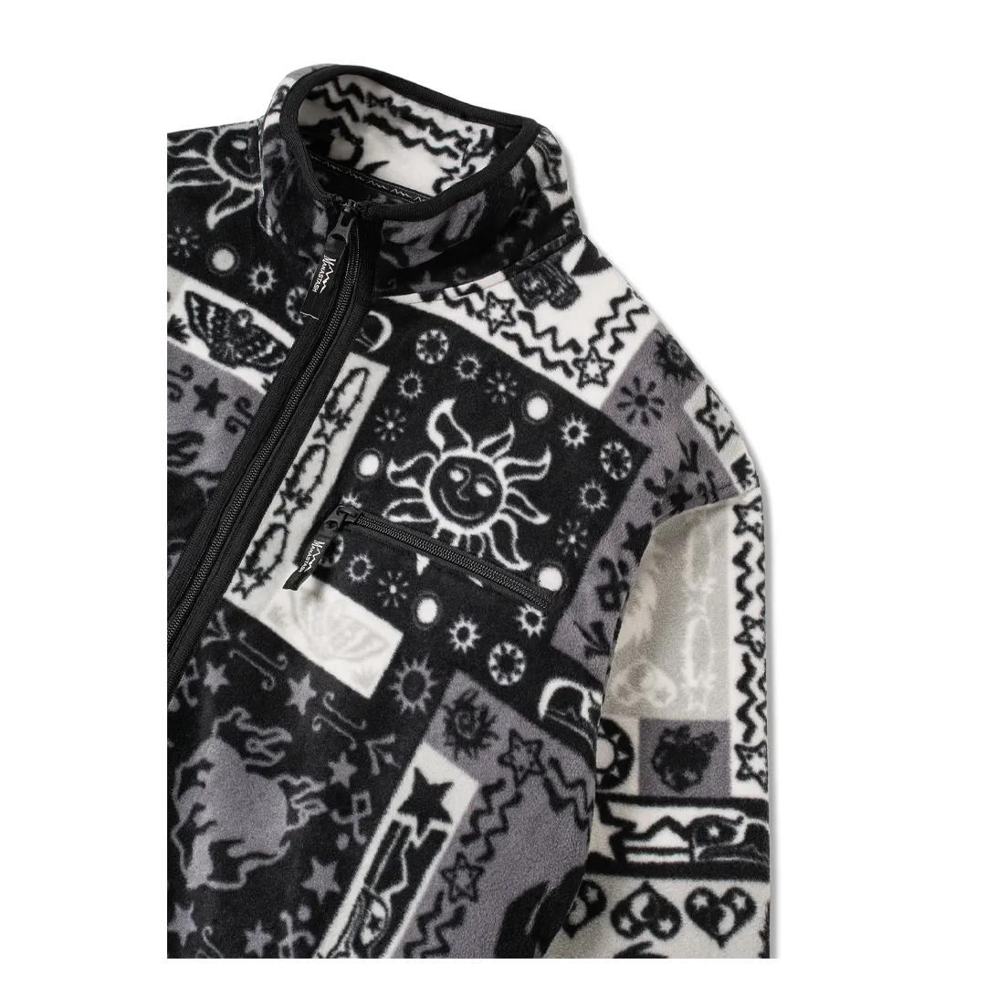 BANDANA FLEECE JACKET BLACK