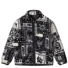 BANDANA FLEECE JACKET BLACK