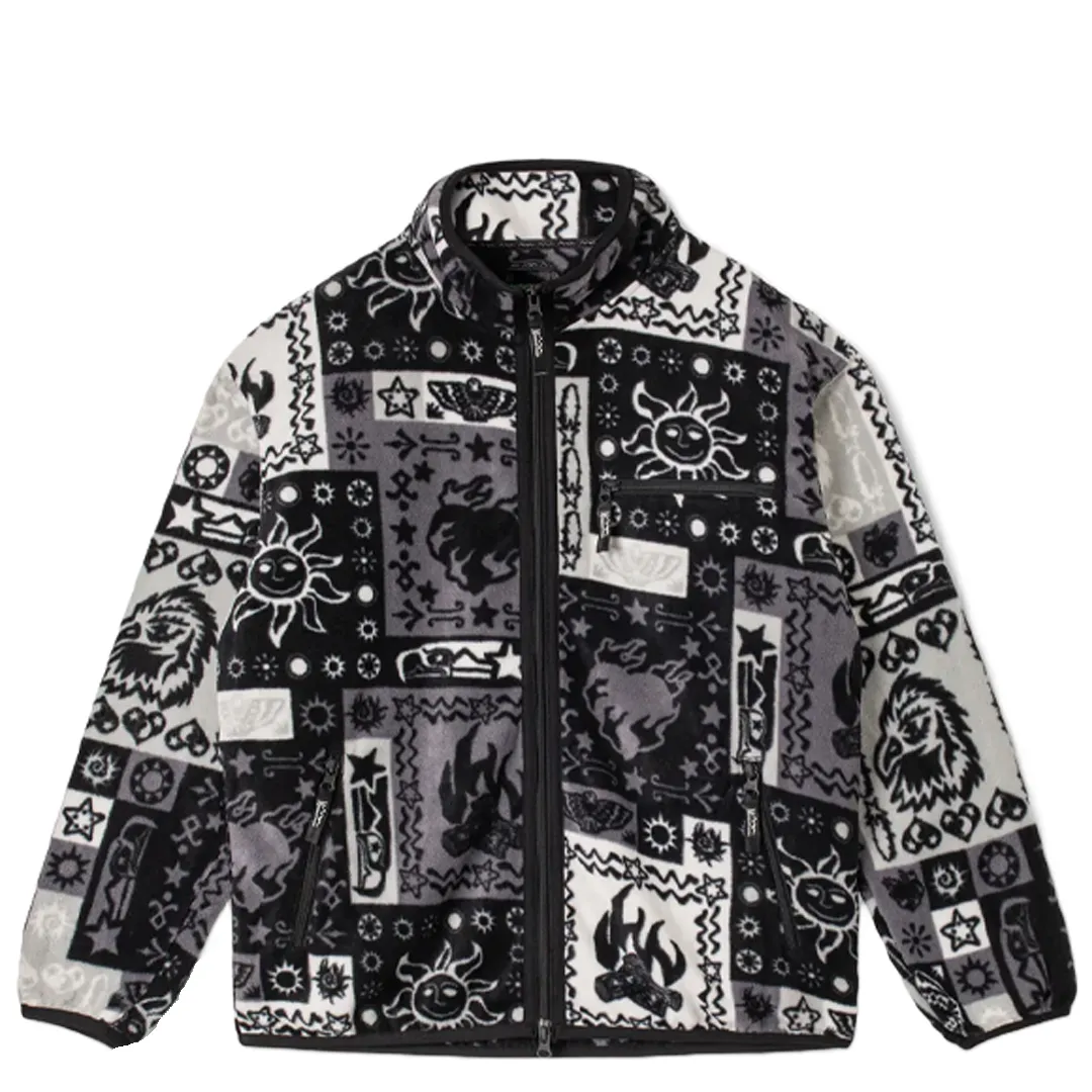 BANDANA FLEECE JACKET BLACK