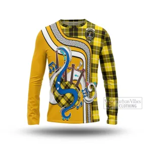 Barclay Dress Modern Tartan Long Sleeve T-Shirt with Epic Bagpipe Style