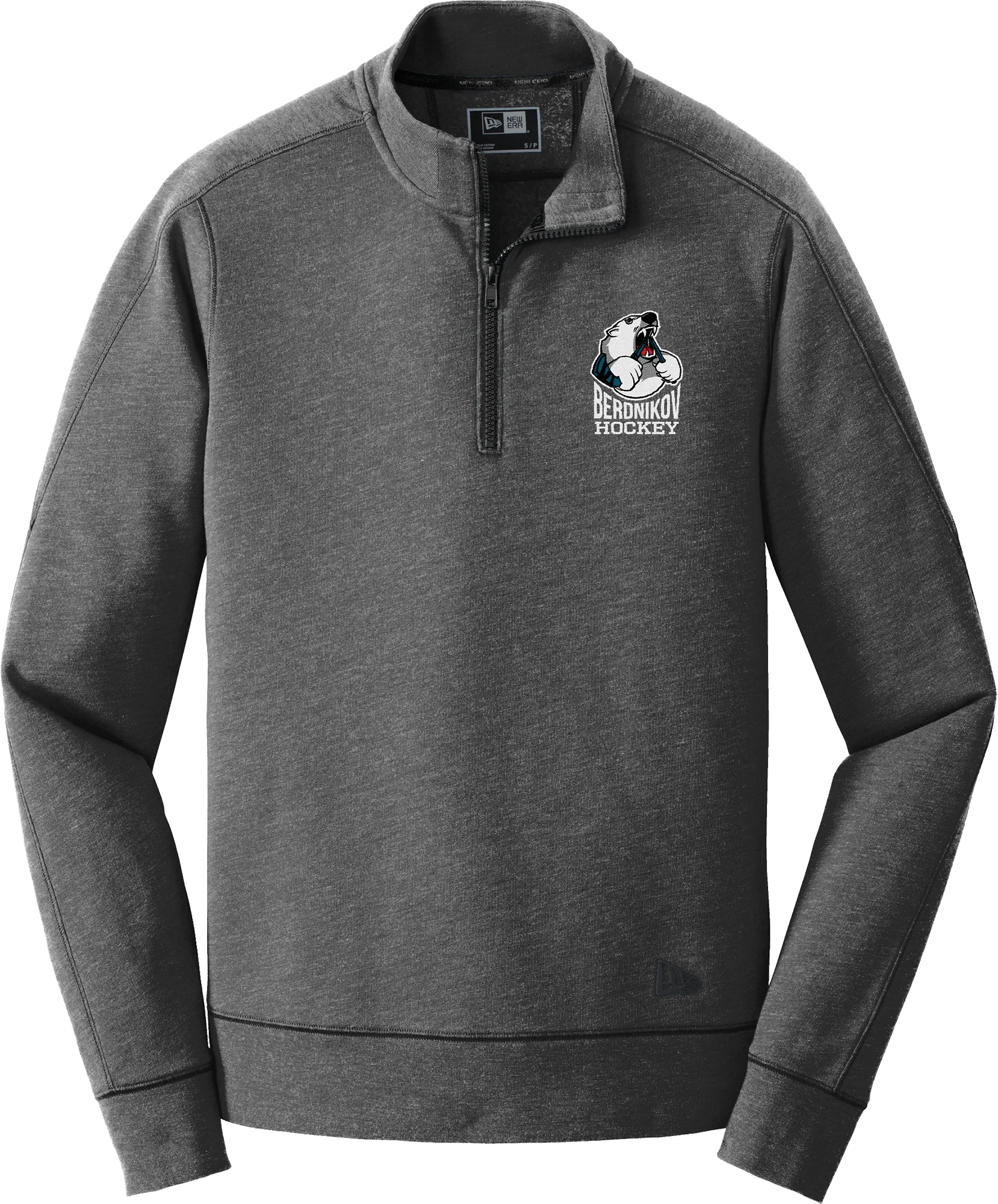 Berdnikov Bears New Era Tri-Blend Fleece 1/4-Zip Pullover