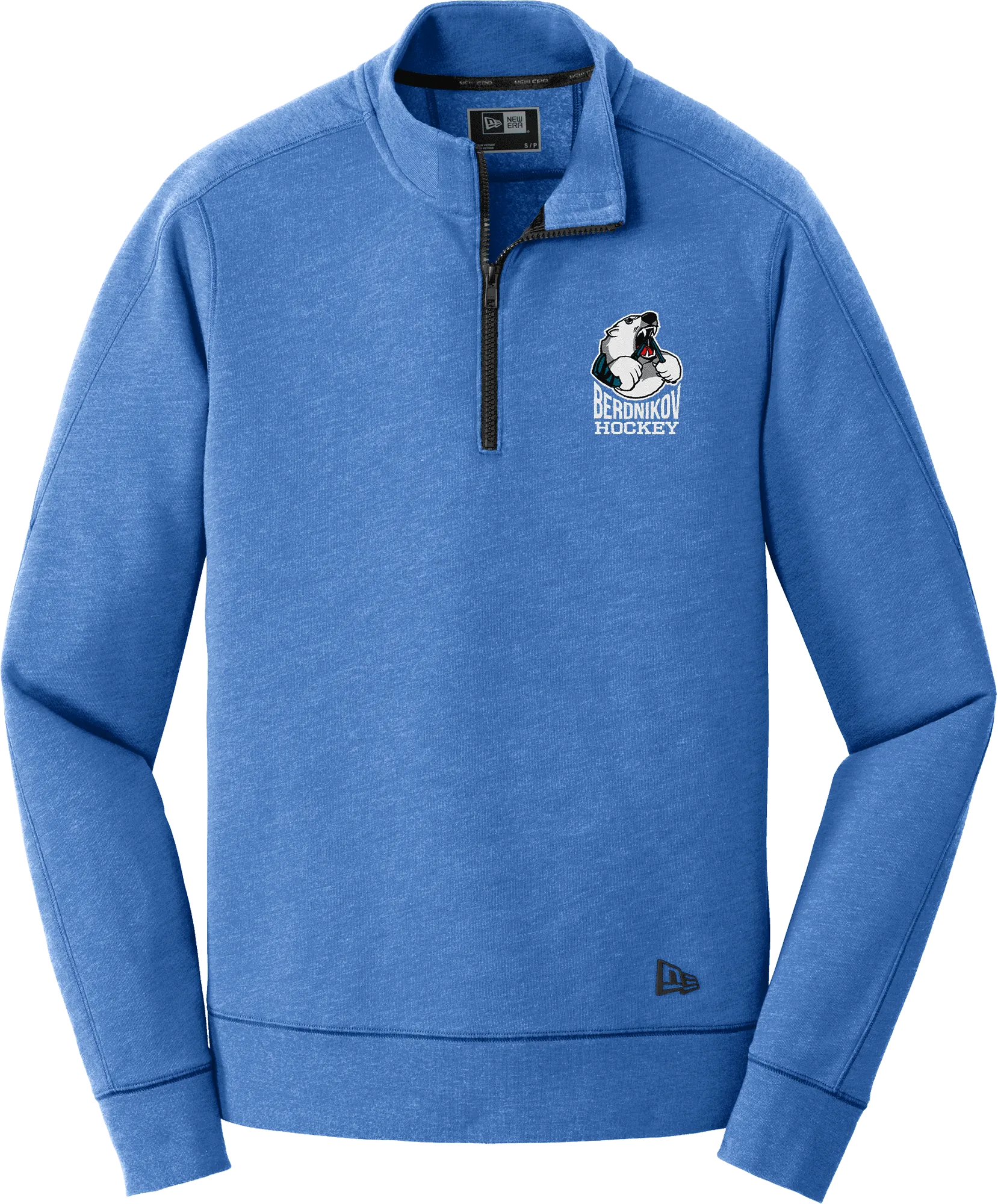 Berdnikov Bears New Era Tri-Blend Fleece 1/4-Zip Pullover