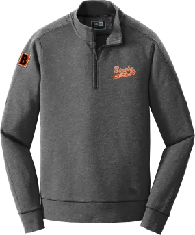Biggby Coffee AAA New Era Tri-Blend Fleece 1/4-Zip Pullover