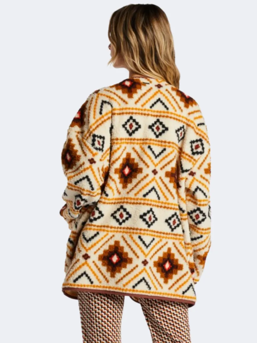 Billabong Fireside Women Lifestyle Jacket White Multi