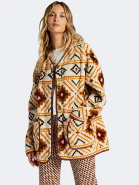 Billabong Fireside Women Lifestyle Jacket White Multi