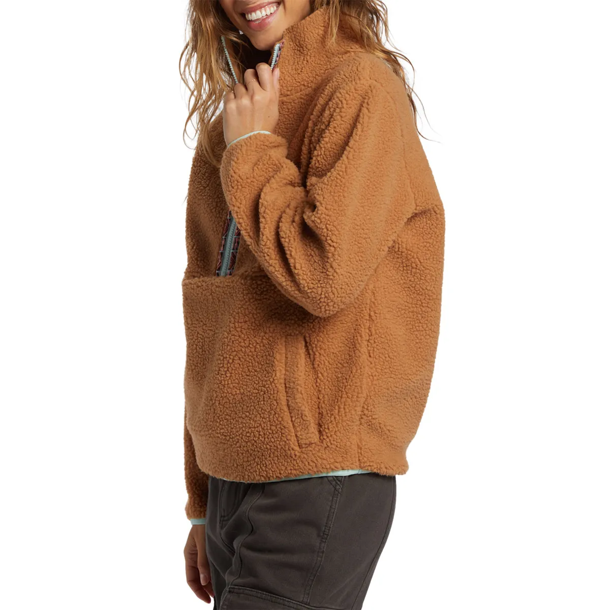 Billabong Women's Horizon Half-Zip Fleece Pullover Sweatshirt