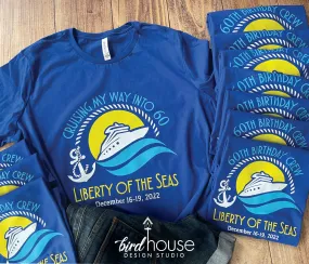 Birthday Cruise Shirt, Personalized Any Color Custom Text