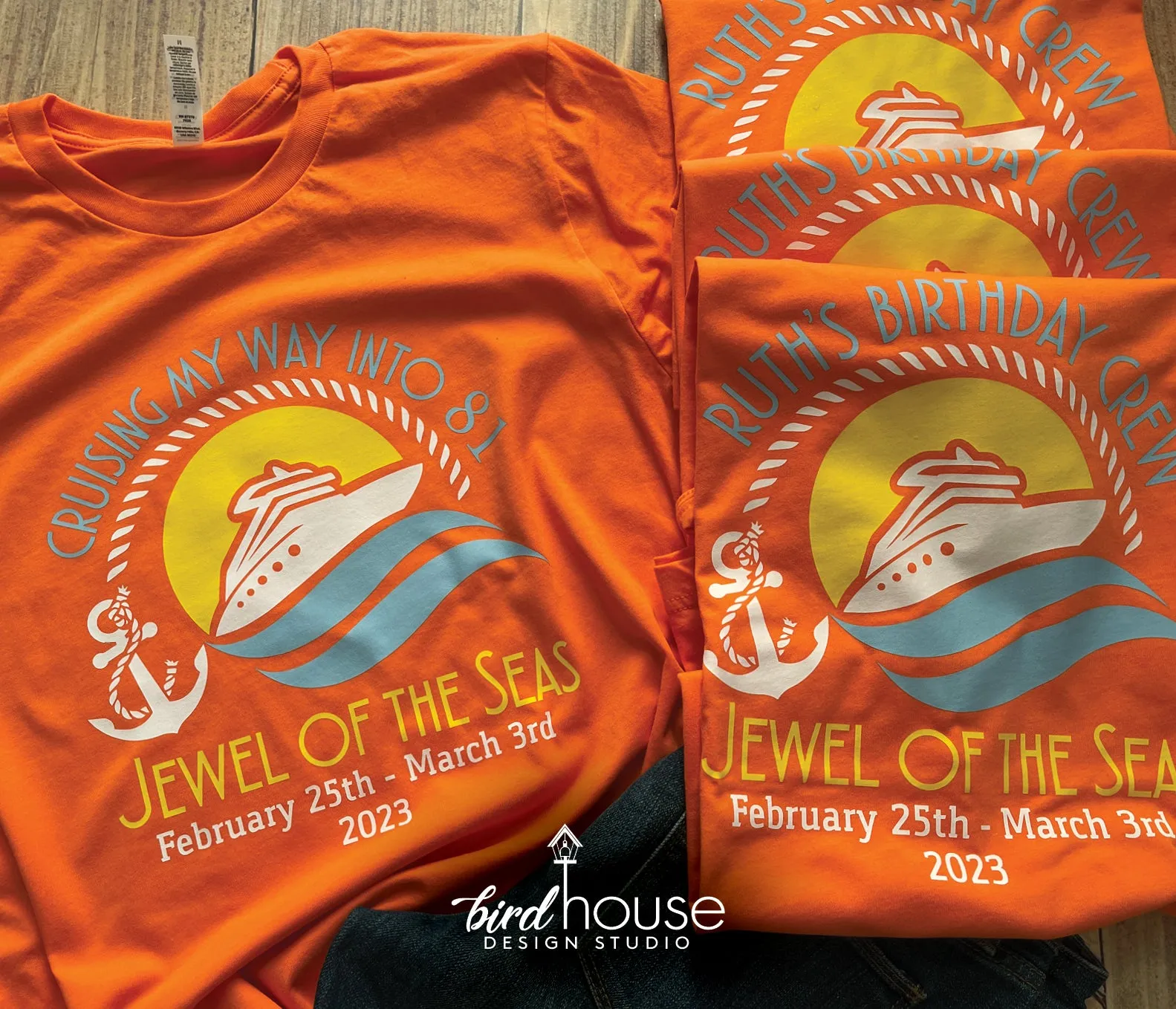 Birthday Cruise Shirt, Personalized Any Color Custom Text