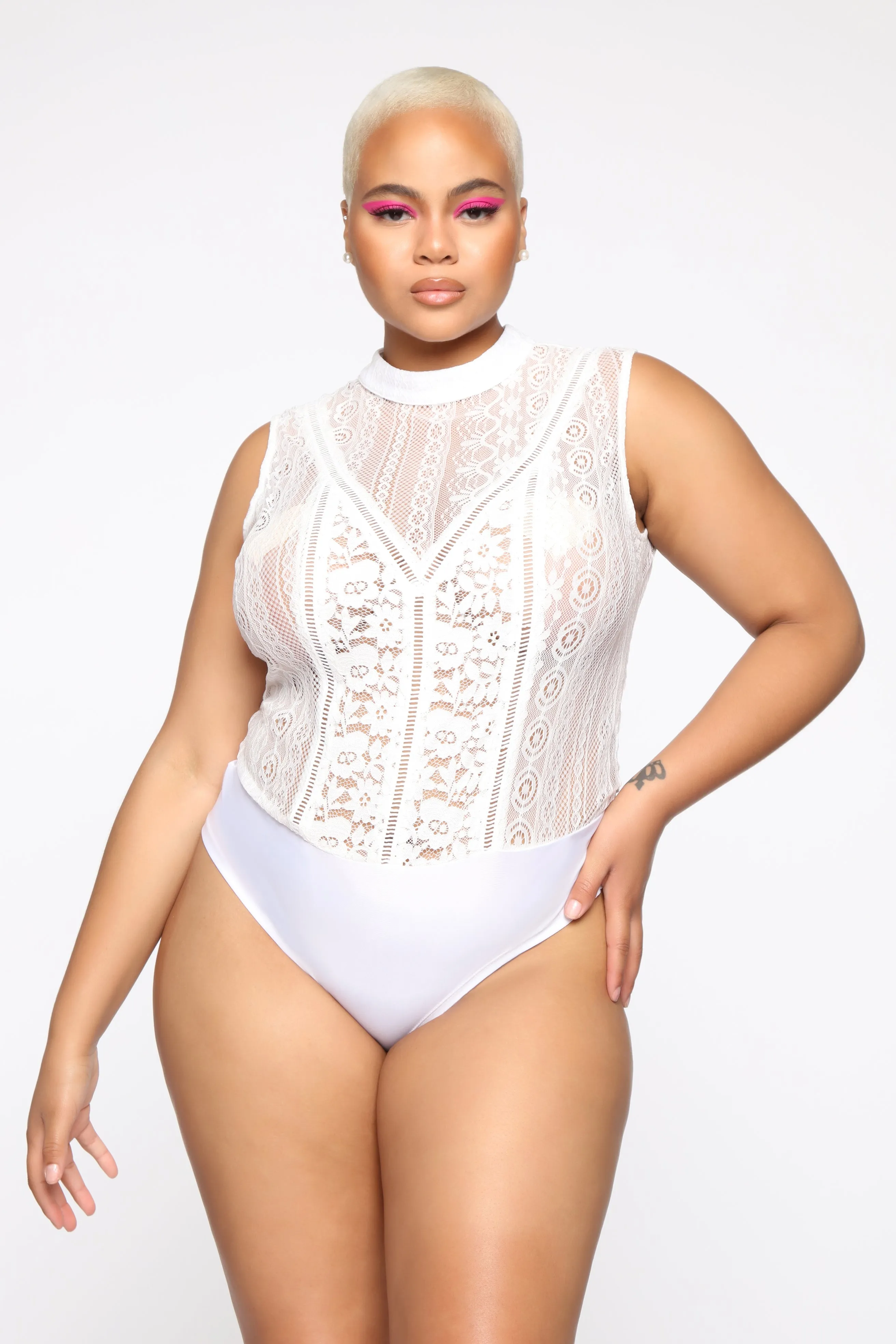 Bite The Bait Bodysuit - White