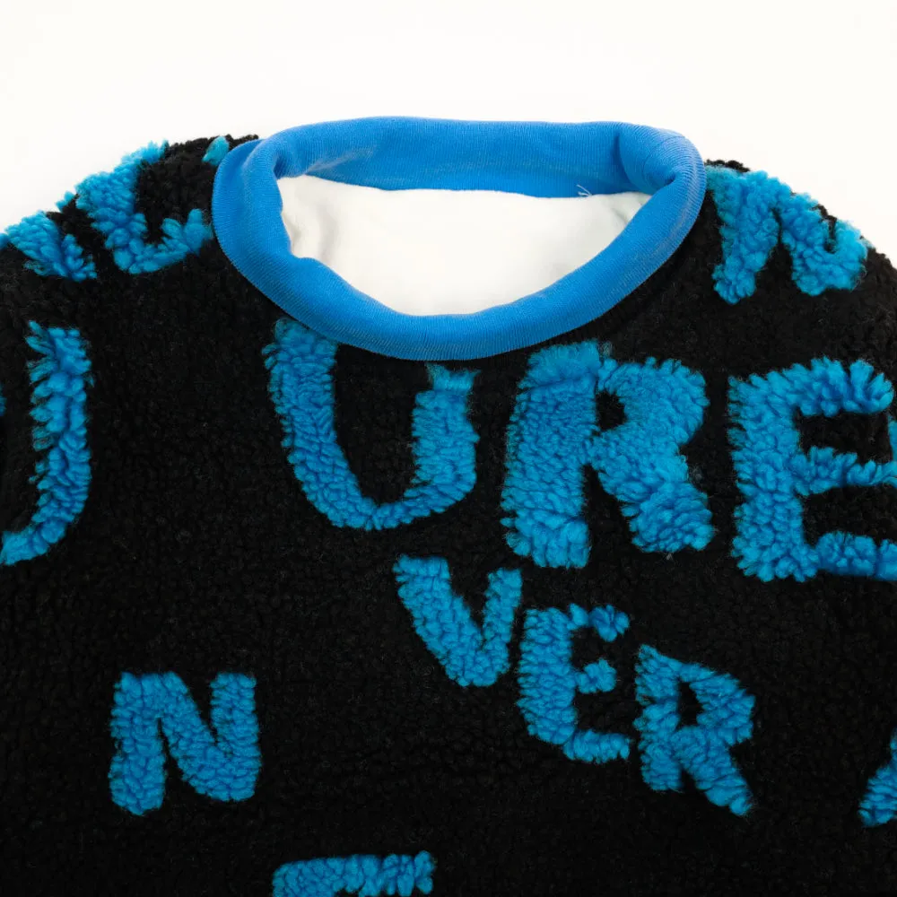 Black & Blue Quilted Pullover for Boys 7183