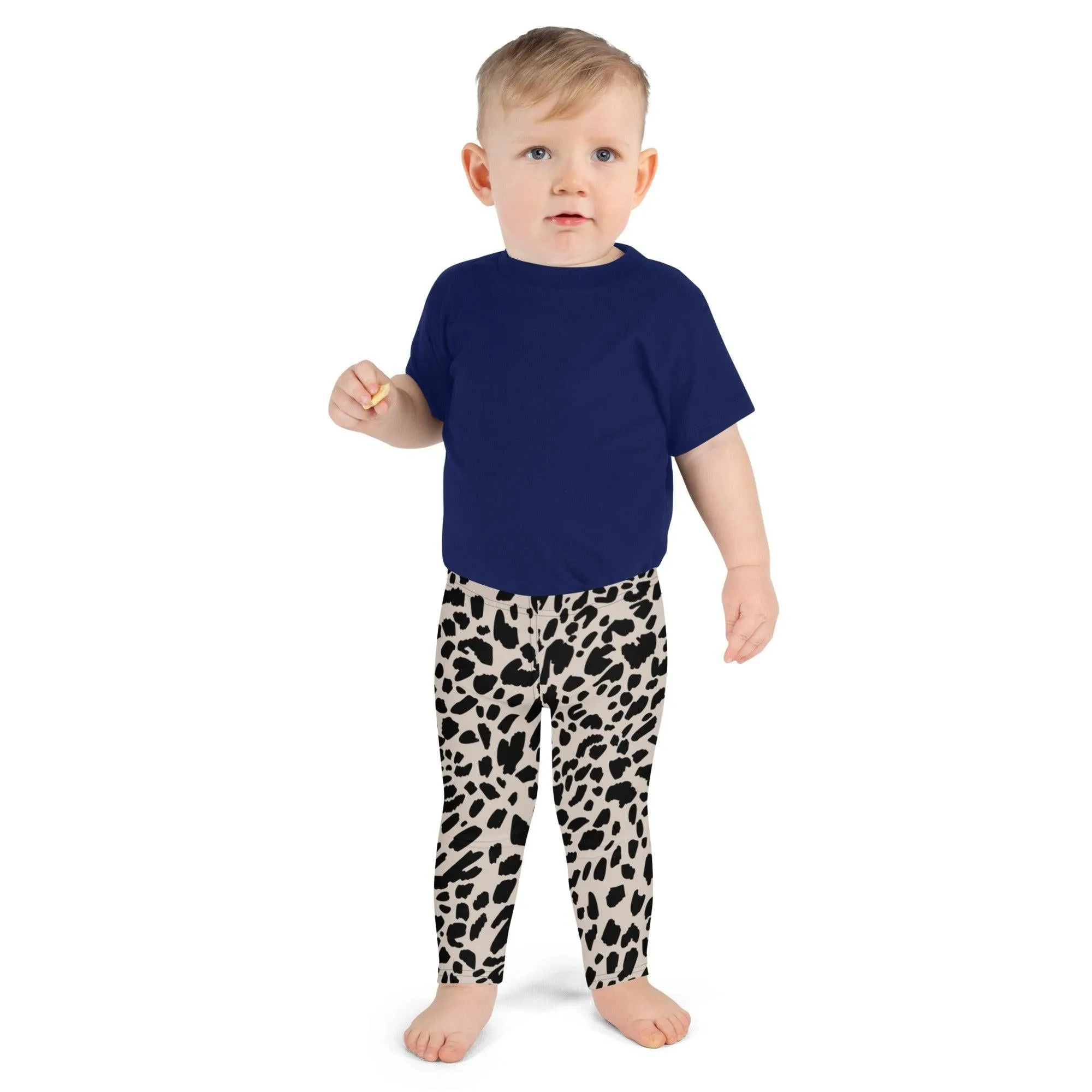 Black Animal Print Kid's Leggings