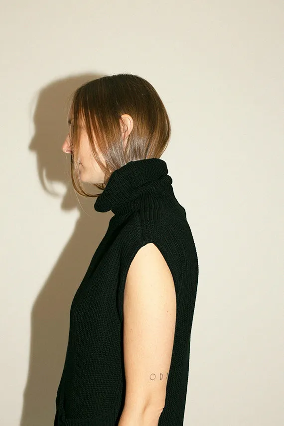 Black Knit Fadia Dress