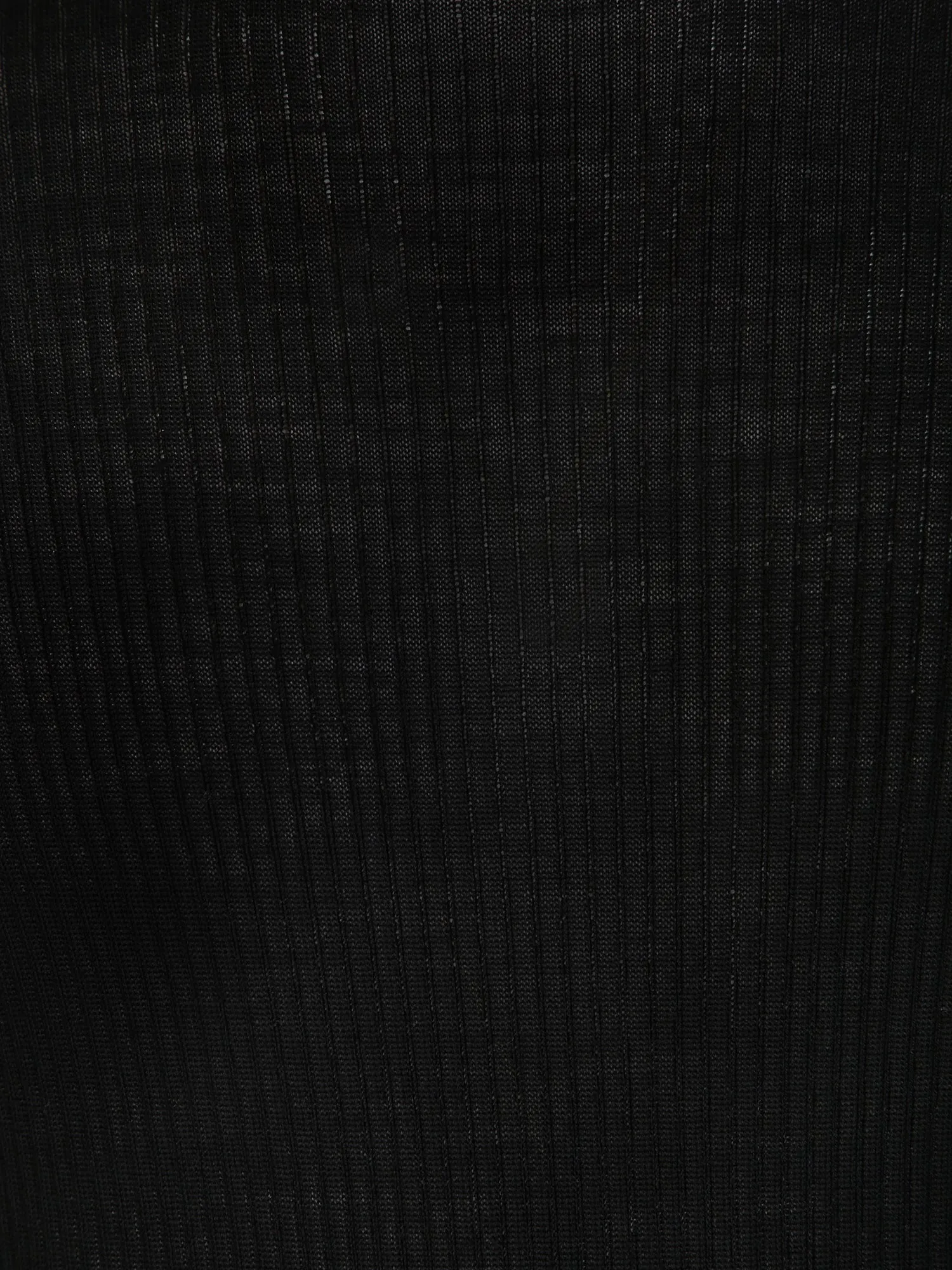 Black merino wool turtleneck pullover