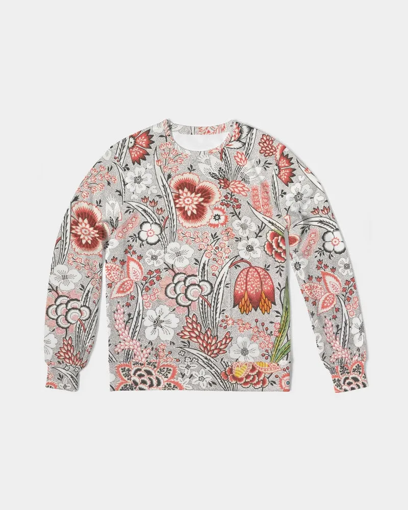 Blood Orange Floral French Terry Pullover Sweatshirt