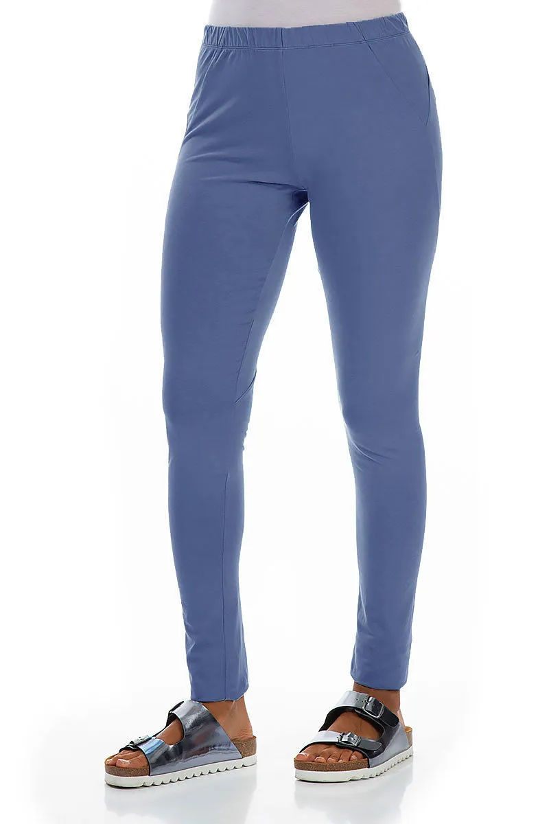 Blue Nova Cotton Leggings