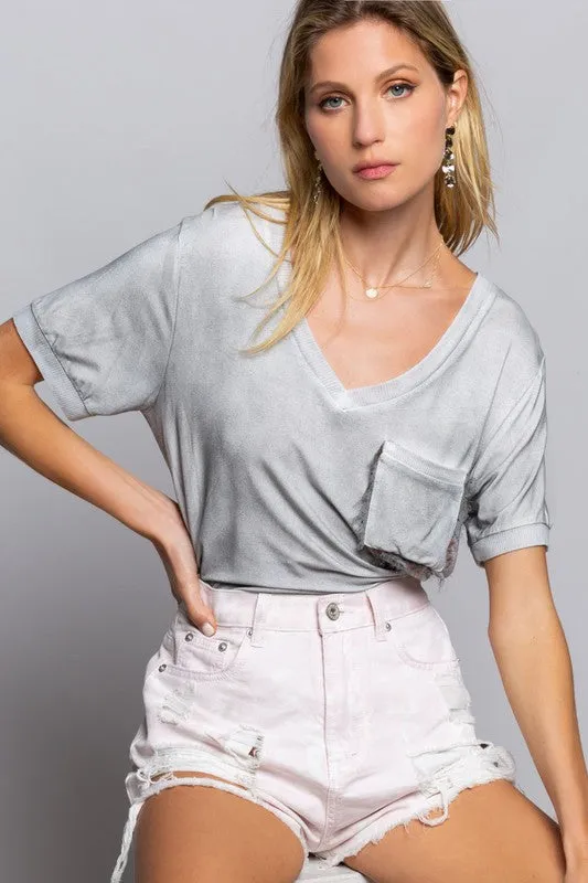 Bohemian POL Girly Meets Basic Short Sleeve Top