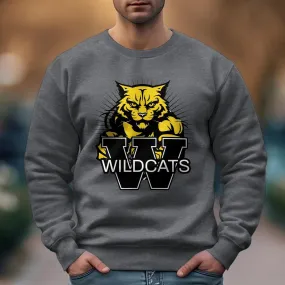 Bold Wildcats Graphic T-Shirt, Fierce Cat Design, Wildcat School Spirit Shirt Wildcat Mom Shirt Wildcat Football Sports Team Tee
