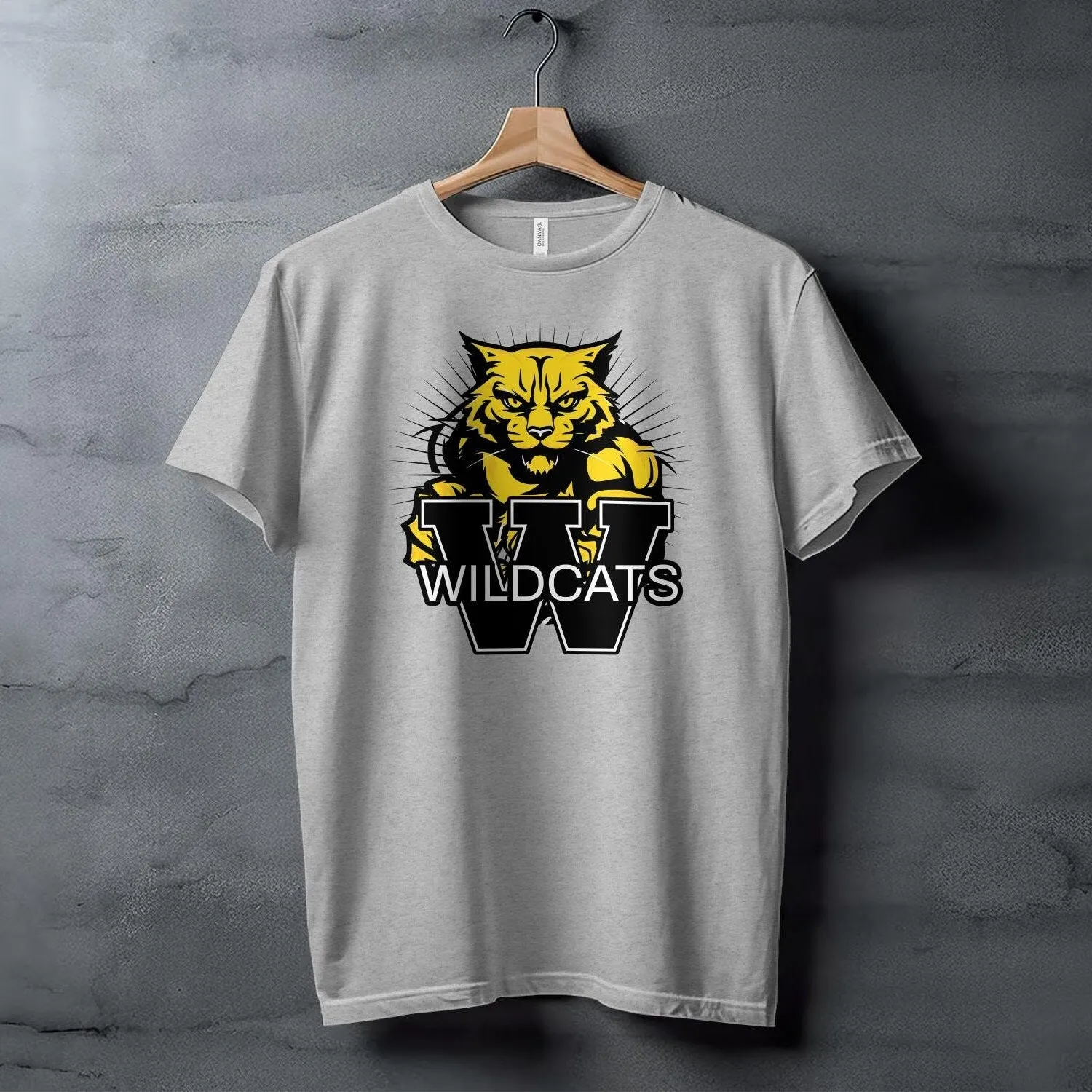 Bold Wildcats Graphic T-Shirt, Fierce Cat Design, Wildcat School Spirit Shirt Wildcat Mom Shirt Wildcat Football Sports Team Tee