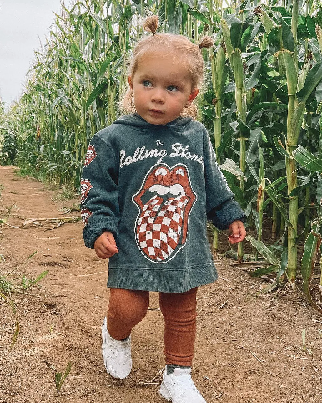 Bravado Kids' Rolling Stone Checker Hoodie Black