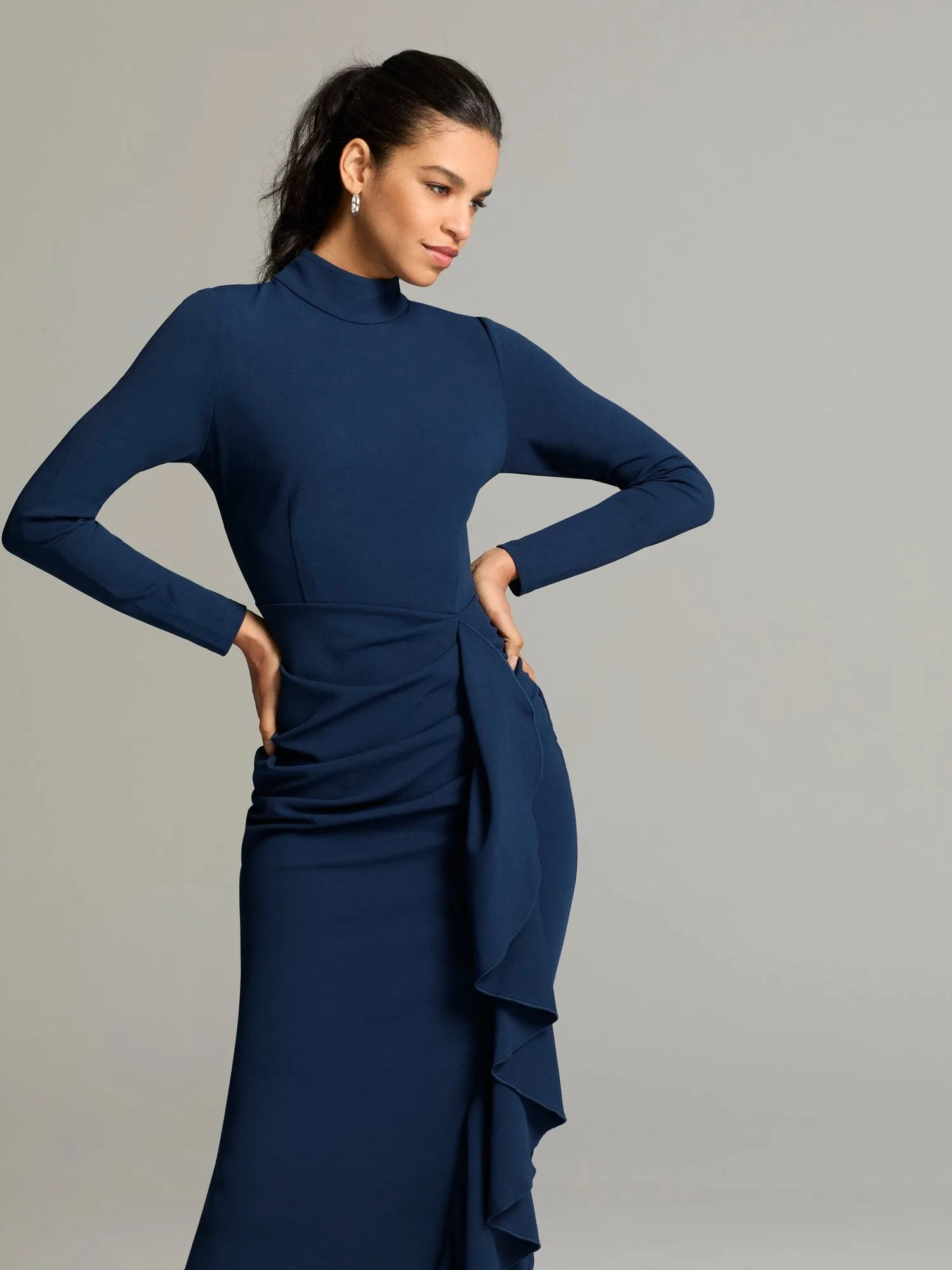 Brenna Turtleneck Midi Dress