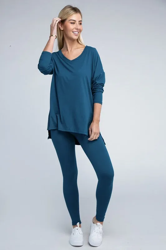 Brushed Microfiber Loungewear Set (7 Colors)