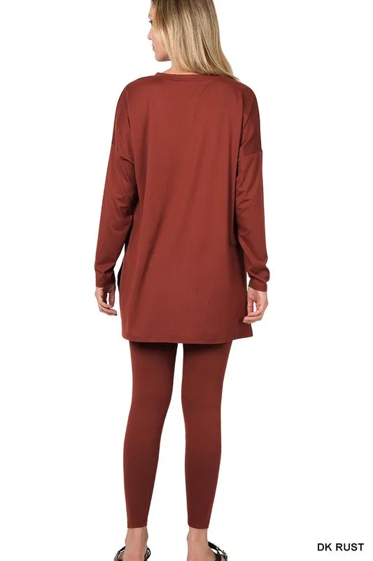 Brushed Microfiber Loungewear Set (7 Colors)