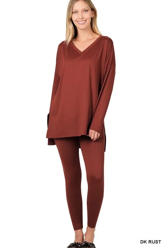 Brushed Microfiber Loungewear Set (7 Colors)