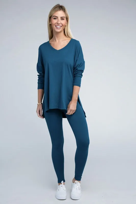 Brushed Microfiber Loungewear Set (7 Colors)