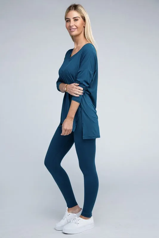 Brushed Microfiber Loungewear Set (7 Colors)