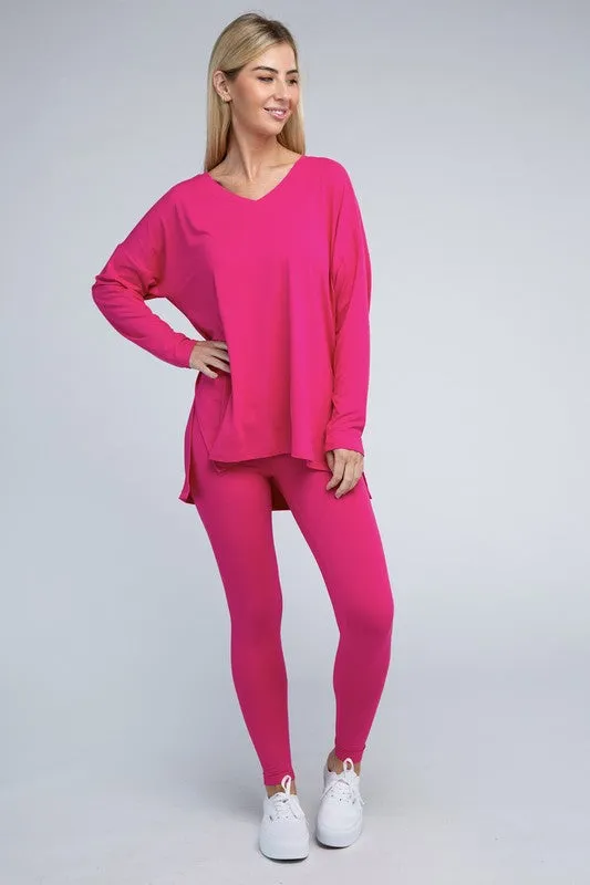 Brushed Microfiber Loungewear Set (7 Colors)
