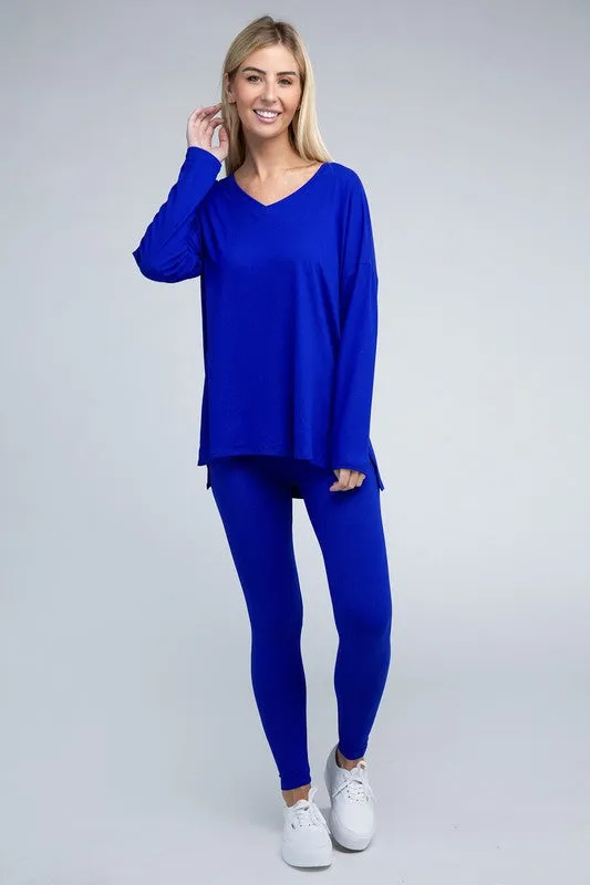 Brushed Microfiber Loungewear Set (7 Colors)