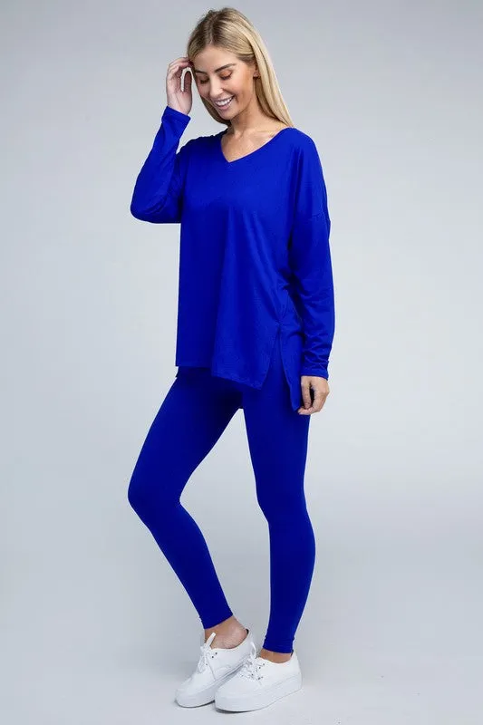 Brushed Microfiber Loungewear Set (7 Colors)