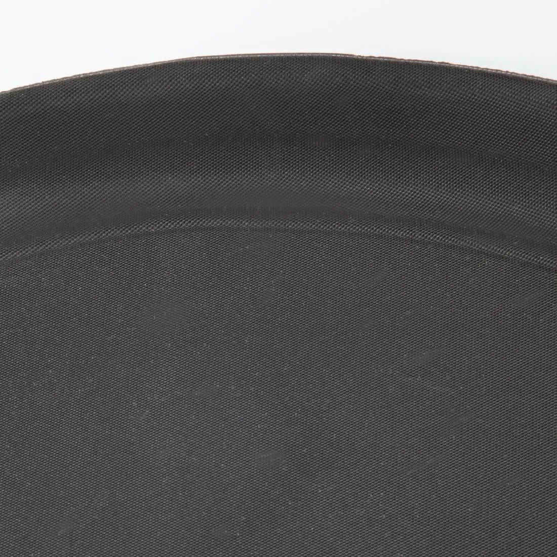 C162 Kristallon Polypropylene Oval Non-Slip Tray Black 685mm