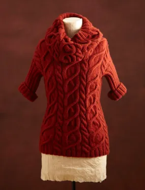 Cabled Pullover And Cowl Pattern (Knit)