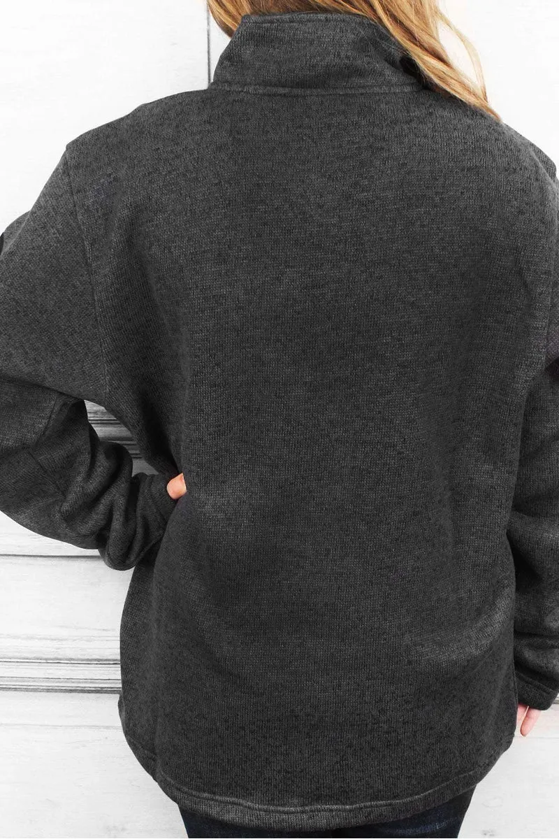 Charles River Heathered Fleece Pullover (Men's Cut), Charcoal Heather *Customizable! (Wholesale Pricing N/A)