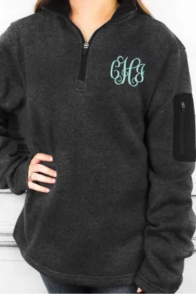 Charles River Heathered Fleece Pullover (Men's Cut), Charcoal Heather *Customizable! (Wholesale Pricing N/A)