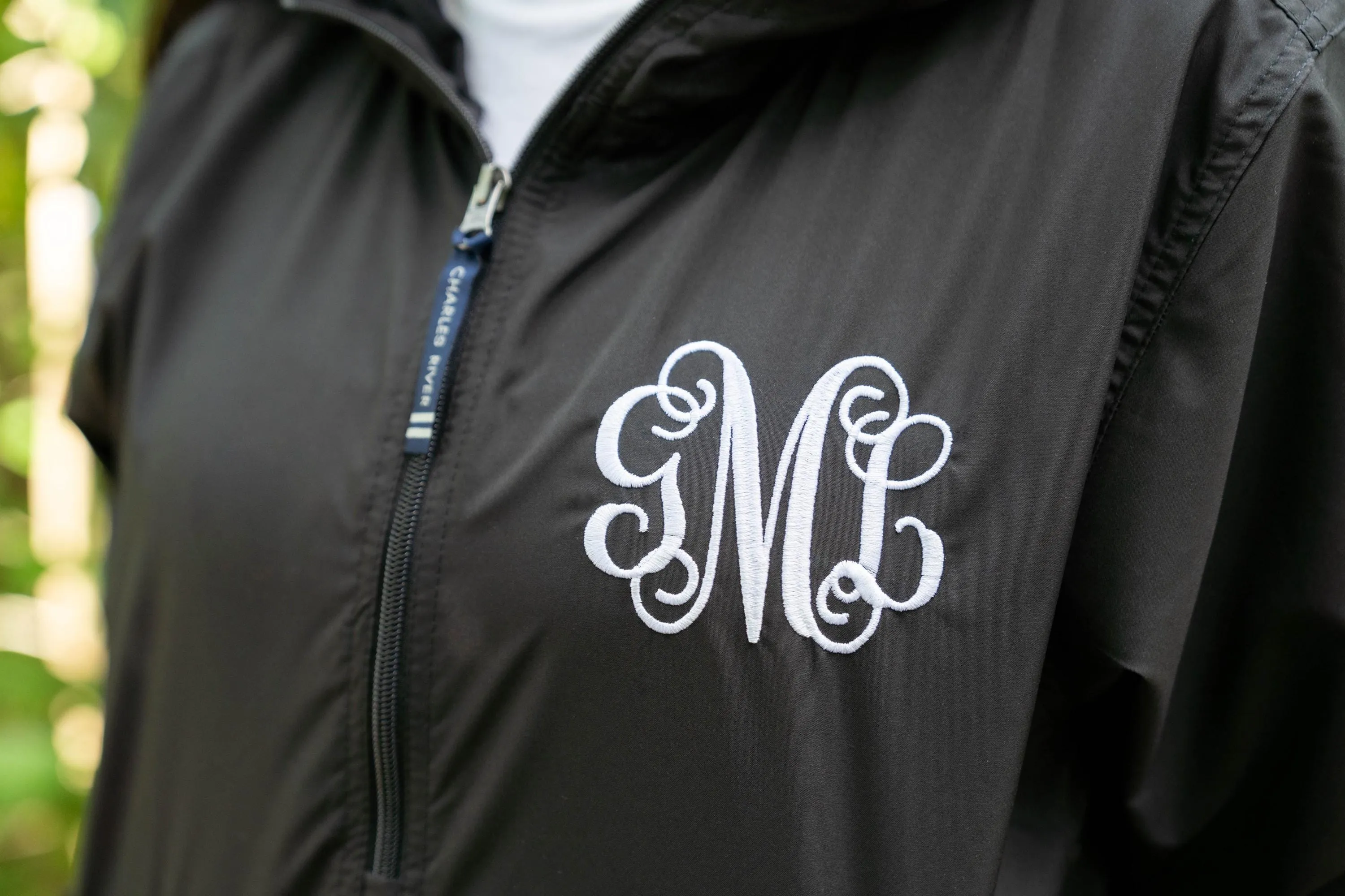 Charles River Pack n Go Pullover Rain Jacket Monogrammed